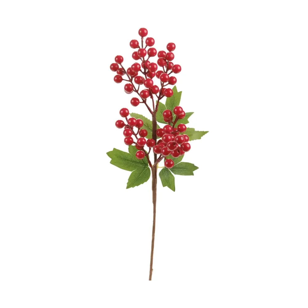 Galho Decorativo 50cm Vermelho Cromus