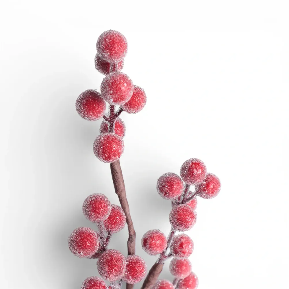 Galho Decorativo Berry 41cm Vermelho Cromus — foto 3