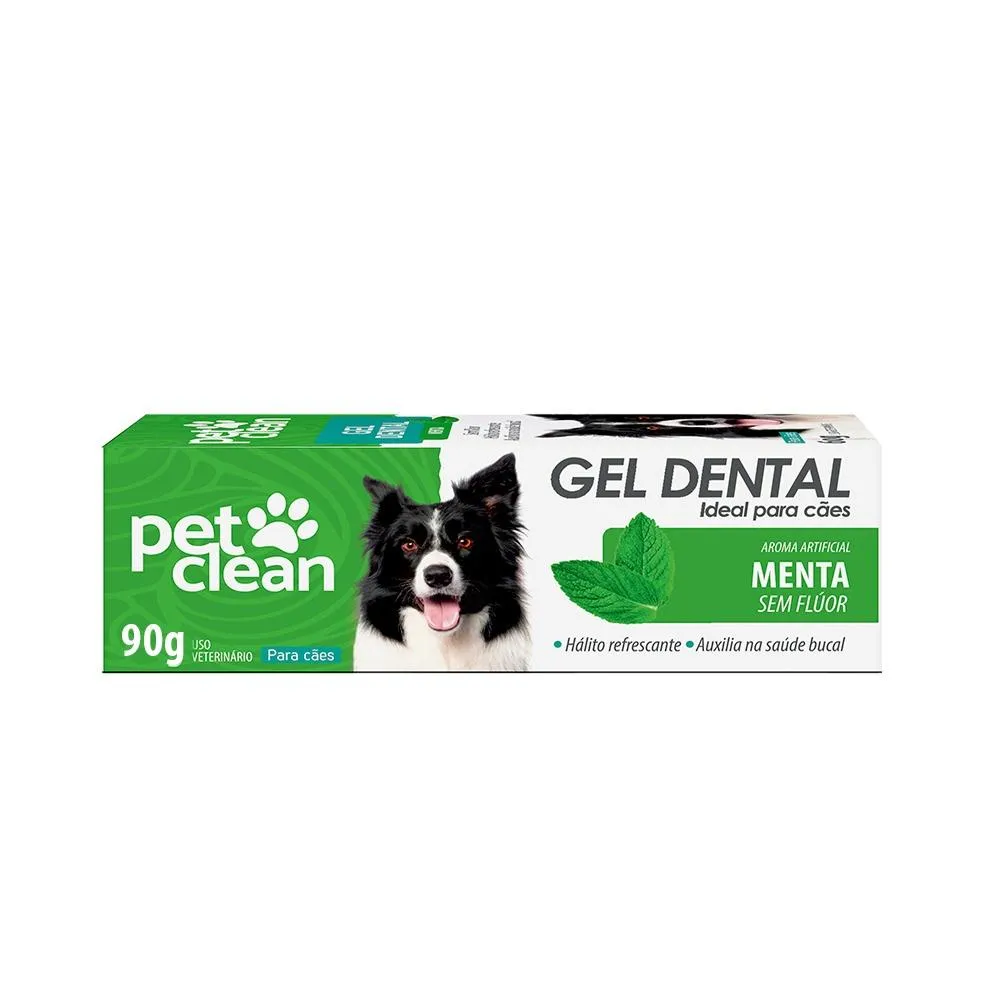 Gel Dental Menta para Cães Pet Clean