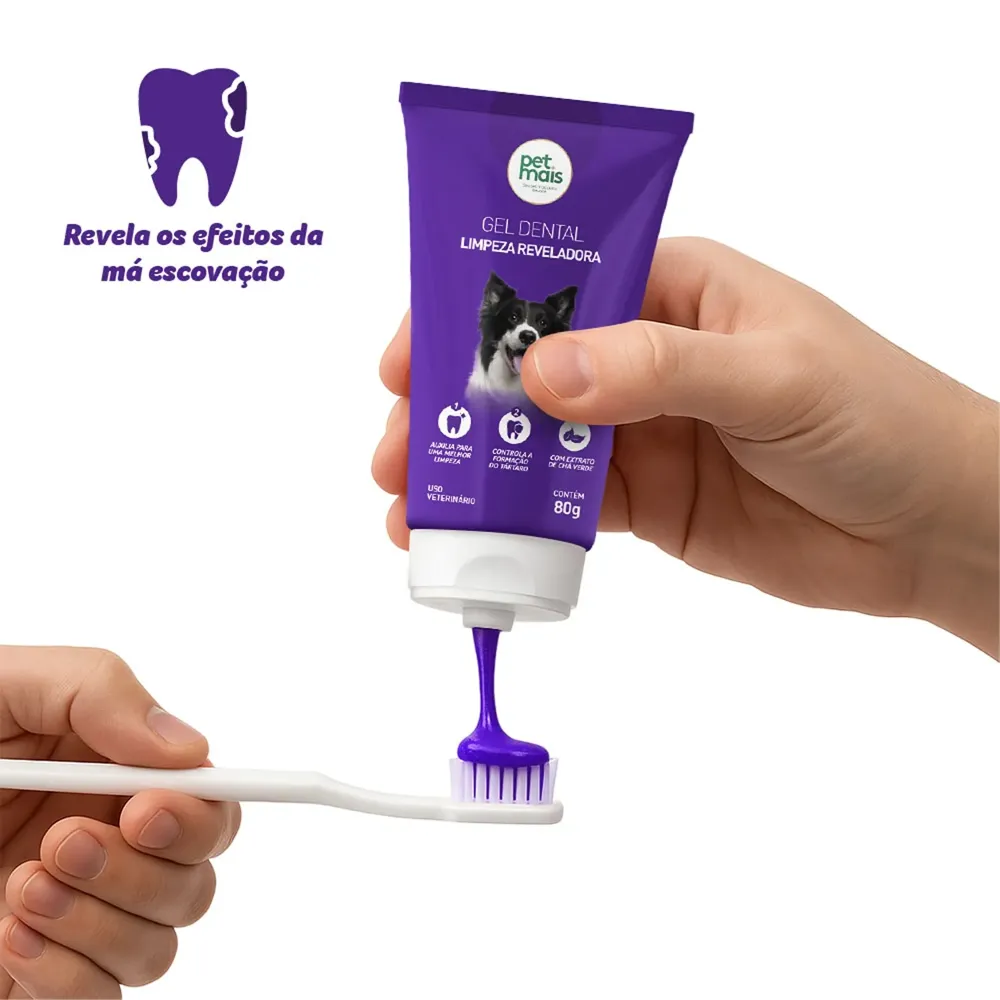 Gel Dental Petmais Limpeza Reveladora — foto 3