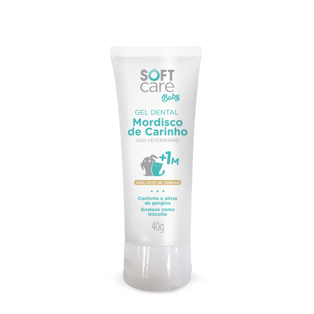 Gel Dental 1 Mês+ Mordisco de Carinho Soft Care Baby