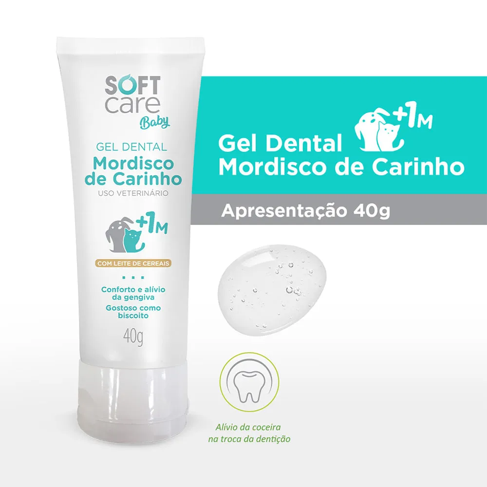 Gel Dental 1 Mês+ Mordisco de Carinho Soft Care Baby — foto 2