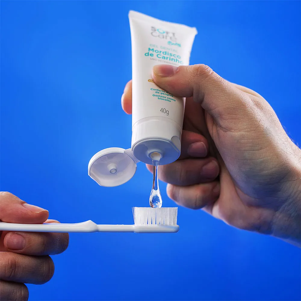 Gel Dental 1 Mês+ Mordisco de Carinho Soft Care Baby — foto 3