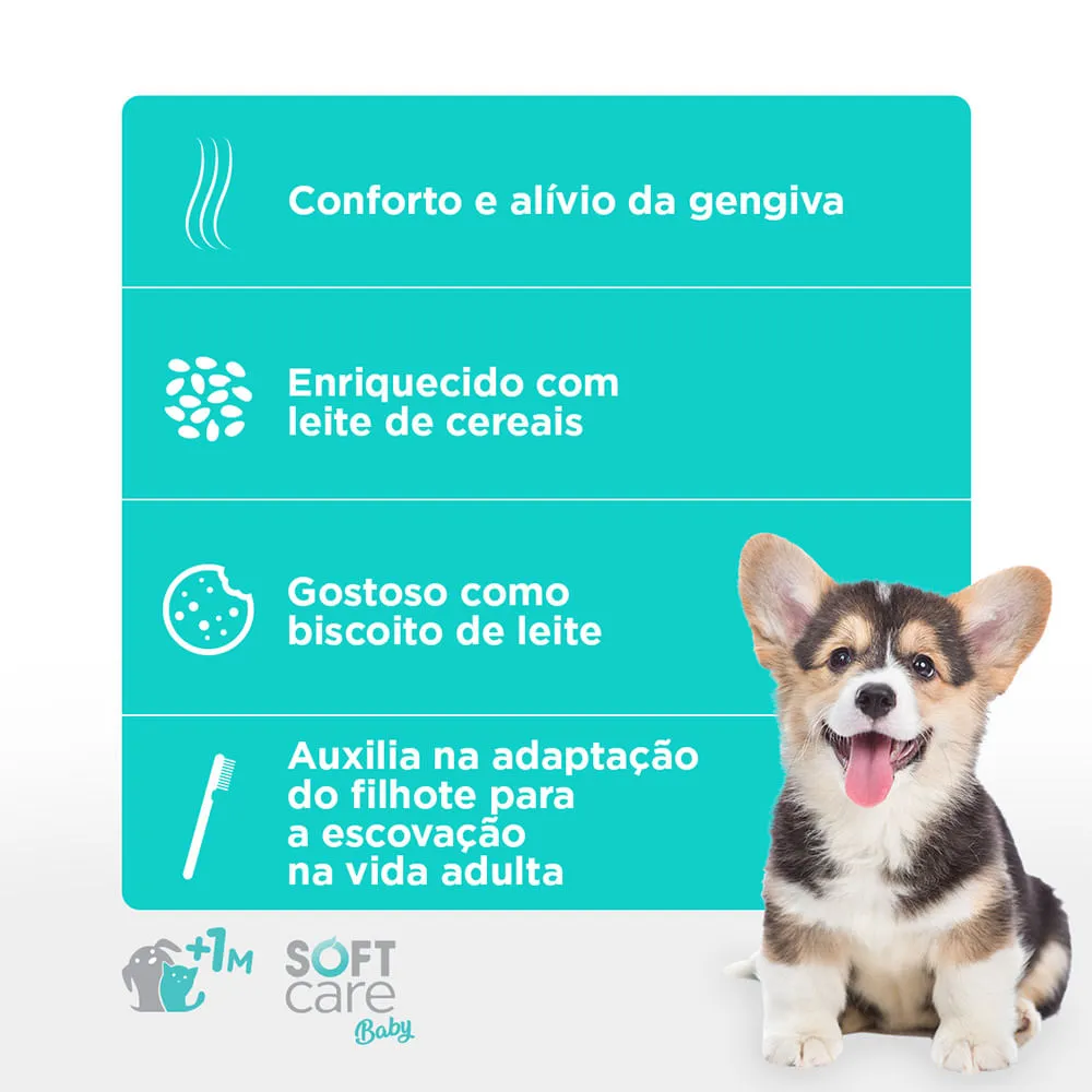 Gel Dental 1 Mês+ Mordisco de Carinho Soft Care Baby — foto 4
