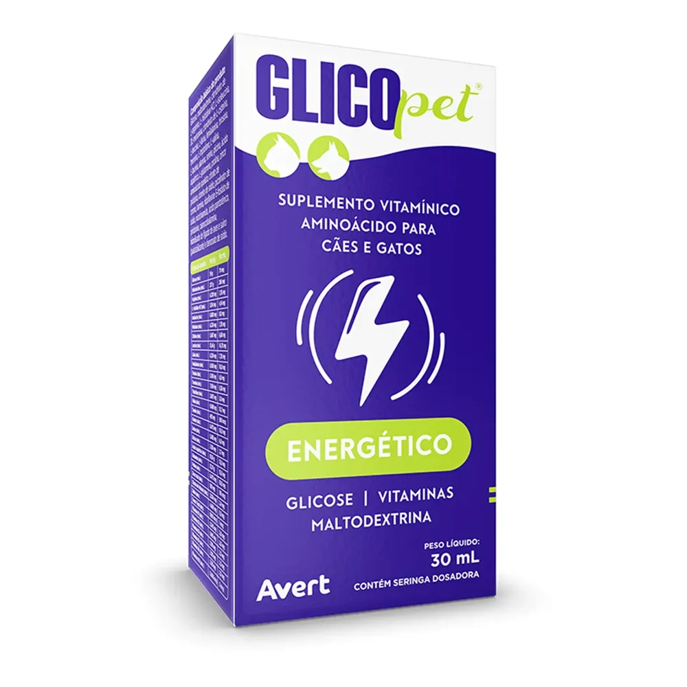 Glicopet Suplemento Vitamínico para Cães e Gatos Avert