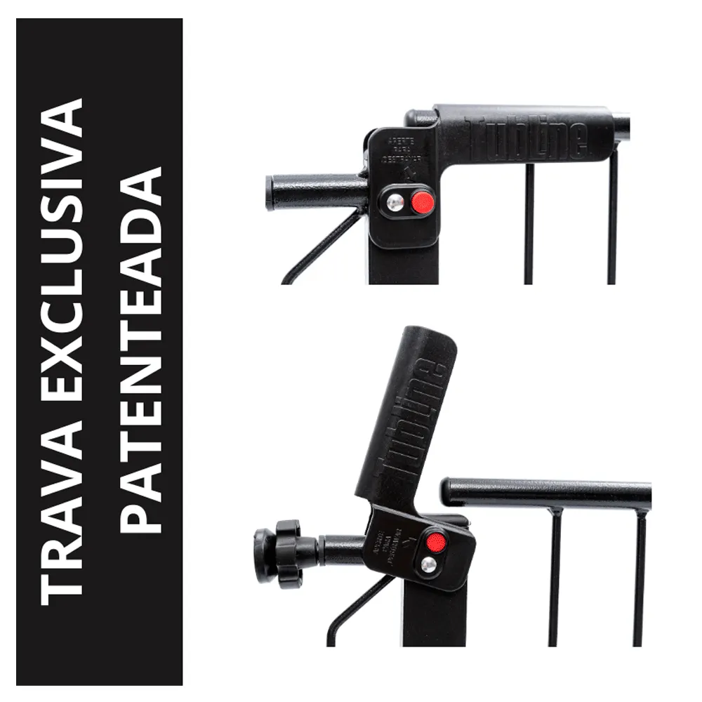 Grade Porta Plus Tubline Preta — foto 4