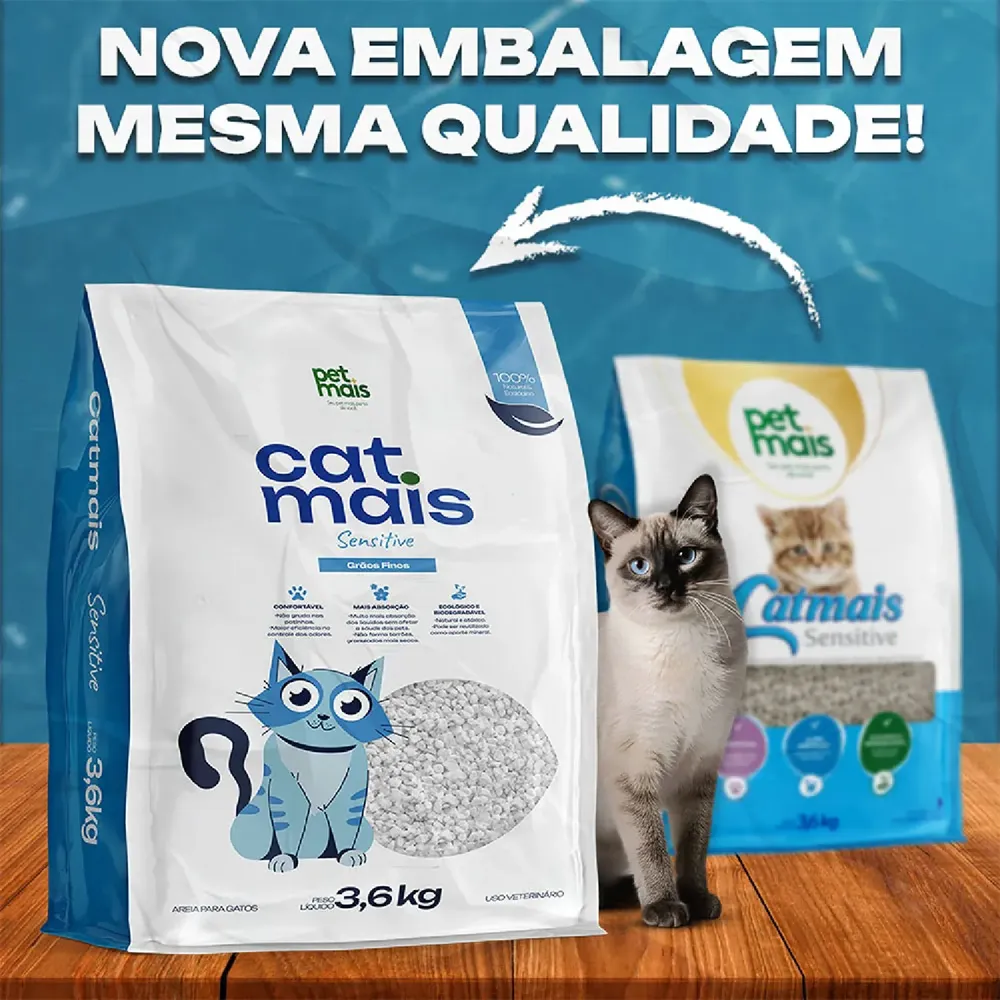 Granulado Higiênico Cat Mais Sensitive Petmais — foto 3