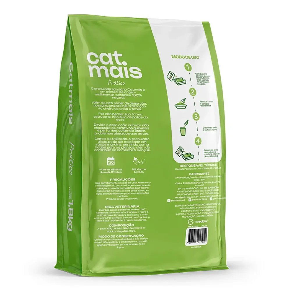 Granulado Higiênico Cat Mais Prático Petmais — foto 2