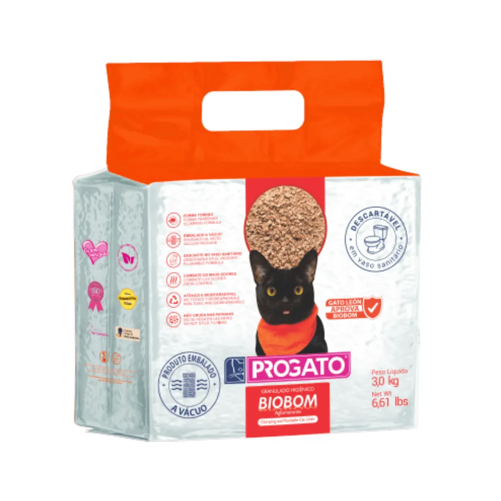 Granulado Higiênico Biodegradável ProGato Biobom