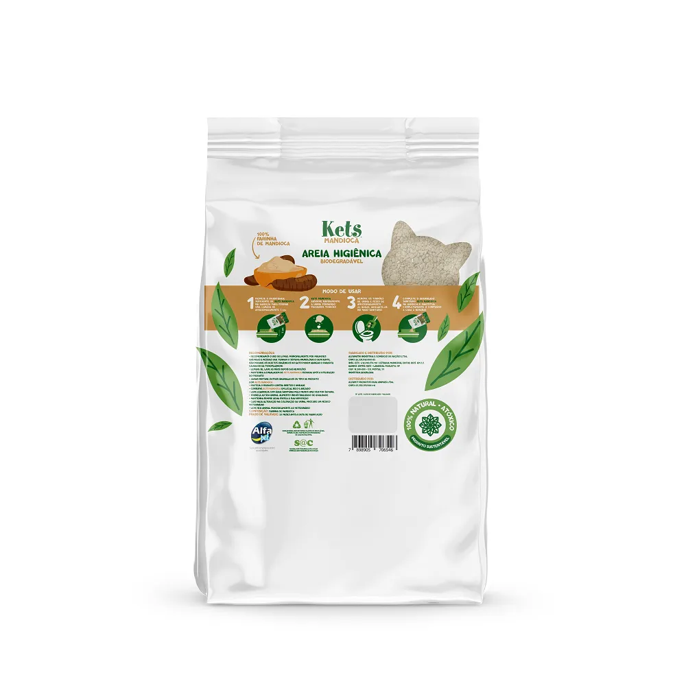 Granulado Higiênico Biodegradável Mandioca Kets — foto 2