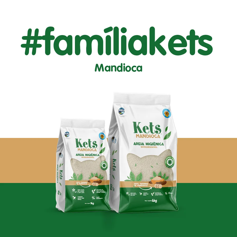 Granulado Higiênico Biodegradável Mandioca Kets — foto 3