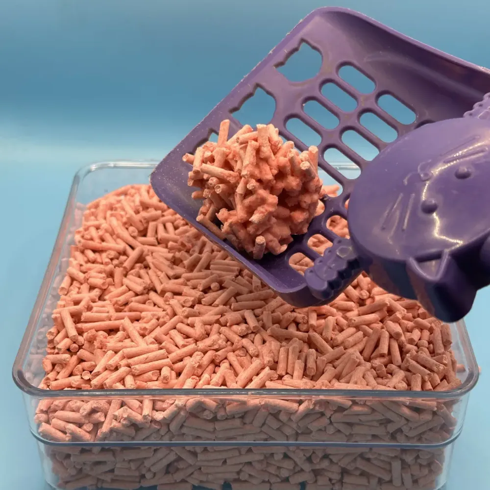 Granulado Higiênico de Tofu Biodegradável Wicat para Gatos de Pêssego — foto 2