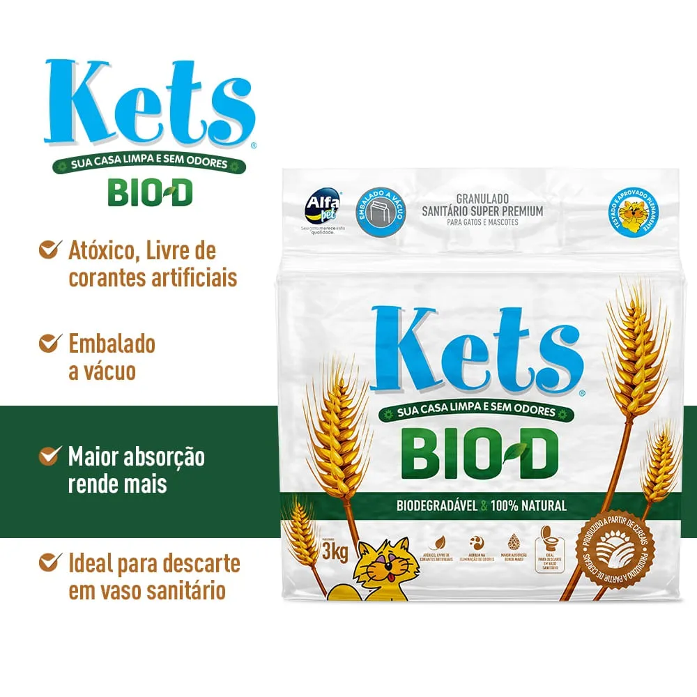 Granulado Higiênico Biodegradável Kets Bio-D — foto 4