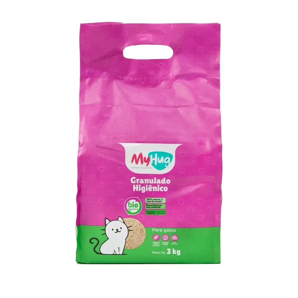 Granulado Higiênico Biodegradável para Gatos MyHug