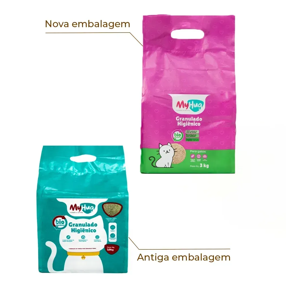 Granulado Higiênico Biodegradável para Gatos MyHug — foto 3