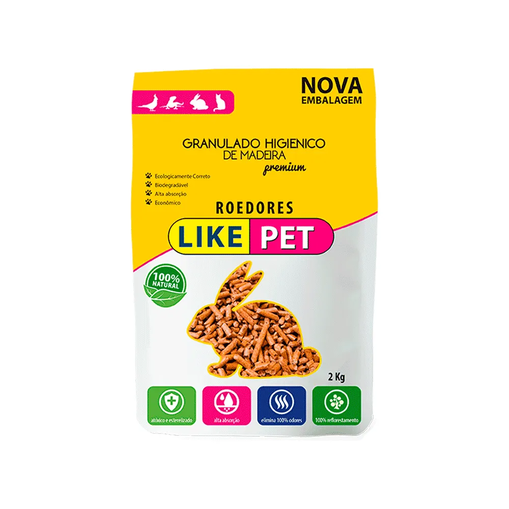Granulado Higiênico para Roedores Like Pet