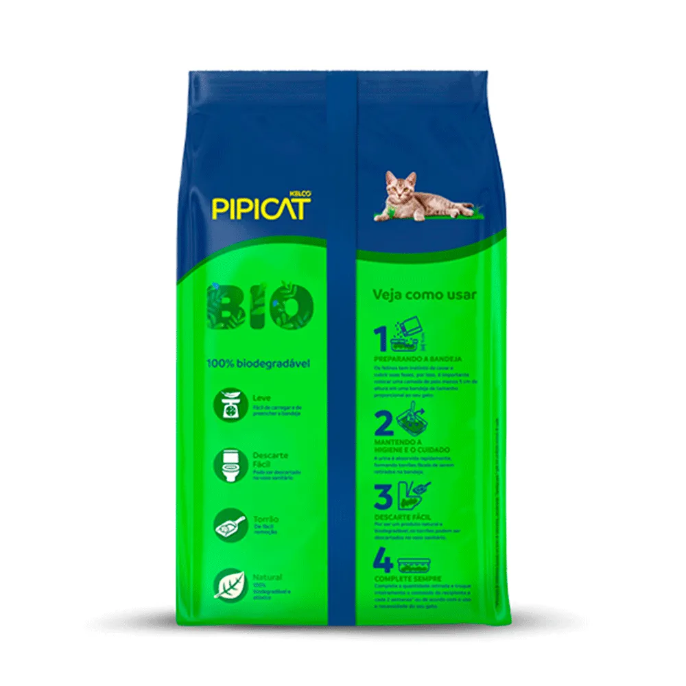 Granulado Higiênico Biodegradável para Gatos Pipicat Bio Cereais — foto 2