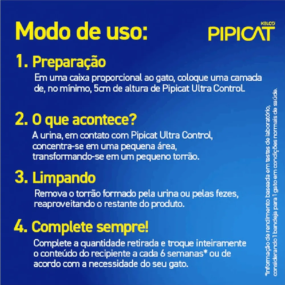 Granulado Higiênico para Gatos Pipicat Ultra Control — foto 5