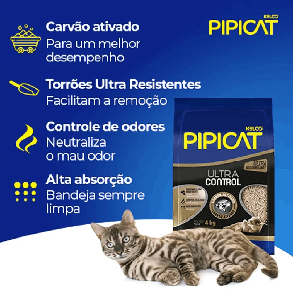 Granulado Higiênico para Gatos Pipicat Ultra Control — foto 6