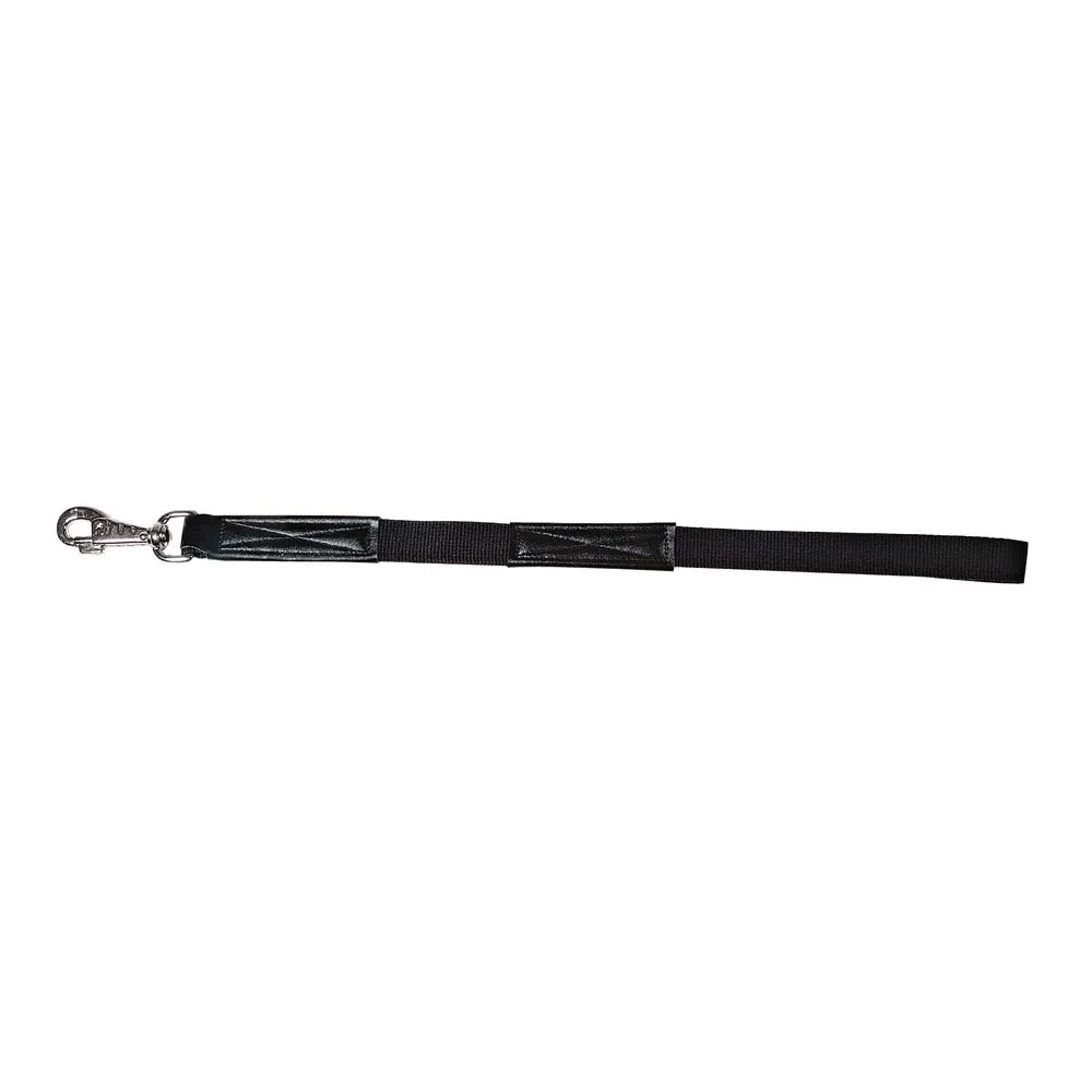 Guia Trançada Mosquetão Giratório Preta