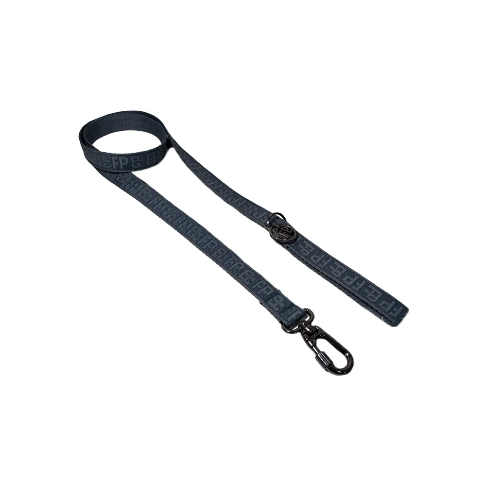 Guia e Peitoral H Jacquard Fábrica Pet Cinza — foto 2