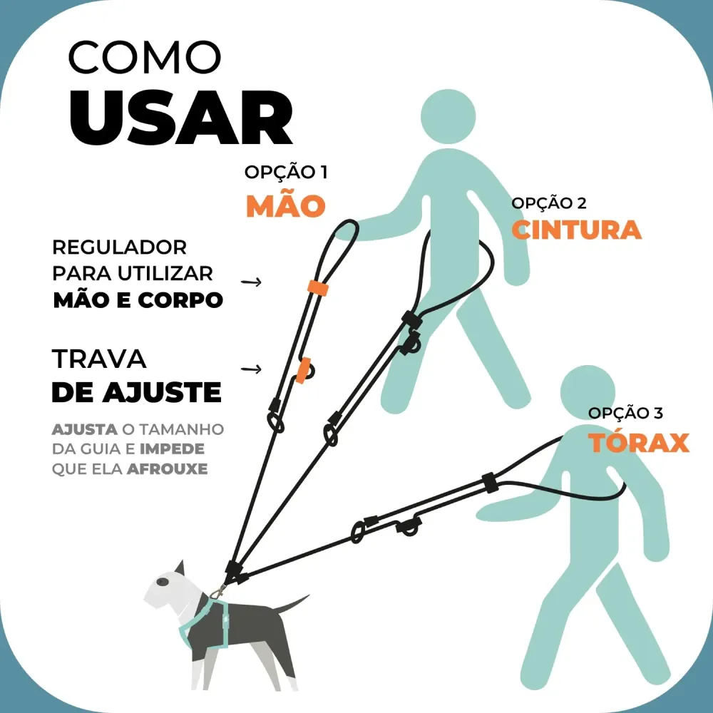 Guia de Passeio Mãos Livres Toh Caqui — foto 2