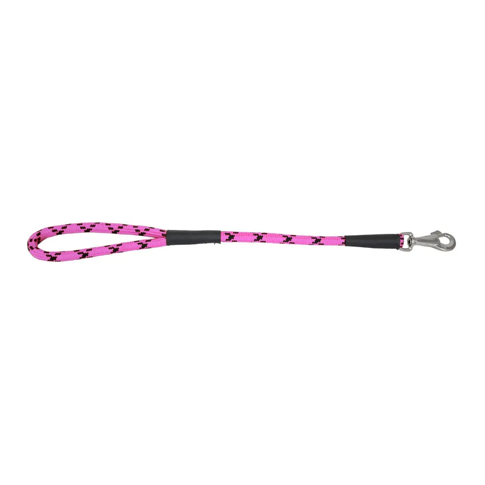 Guia Mosquetão Giratório Rosa São Pet