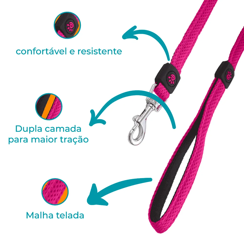 Guia para Cães Puffy Doco Rosa — foto 2