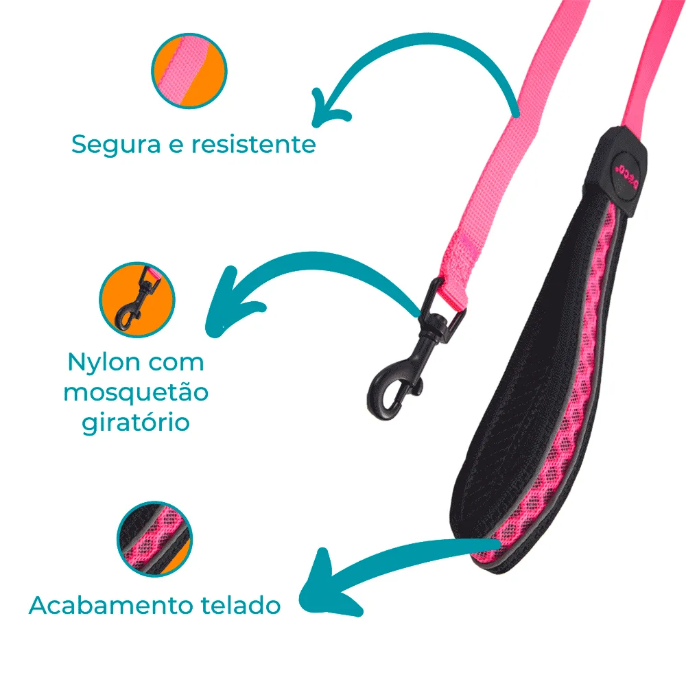 Guia para Cachorro Rede Doco Rosa — foto 2