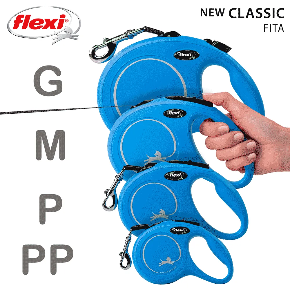 Guia Retrátil New Classic 5 M Flexi Azul — foto 5