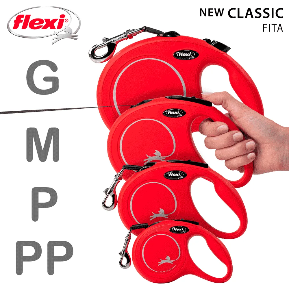 Guia Retrátil New Classic 5 M Flexi Vermelha — foto 5