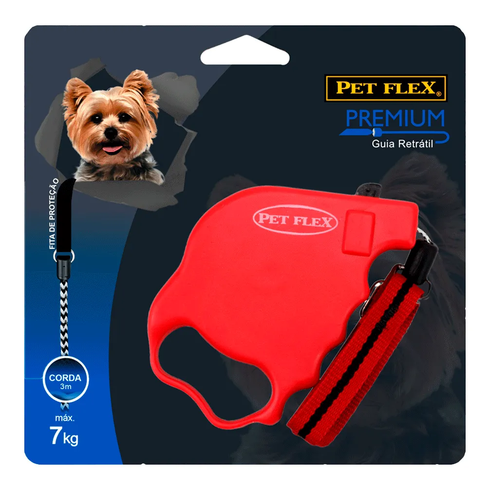 Guia Retrátil Premium Pet Flex Vermelha — foto 4
