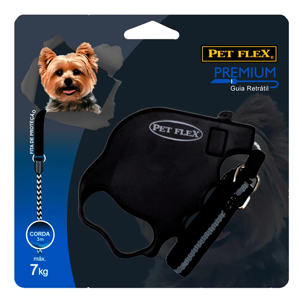 Guia Retrátil Premium Pet Flex Preta — foto 4