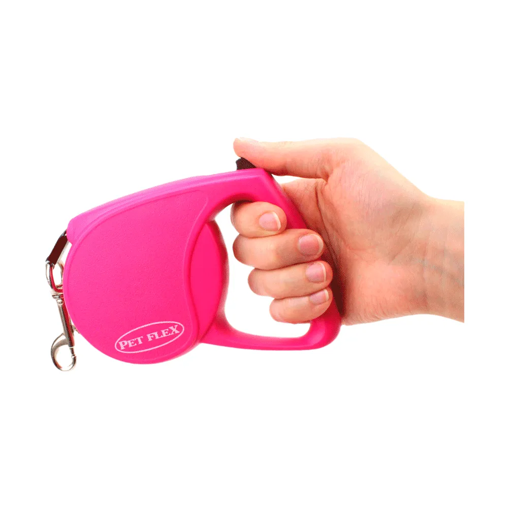 Guia Retrátil Classic Pet Flex Rosa — foto 3
