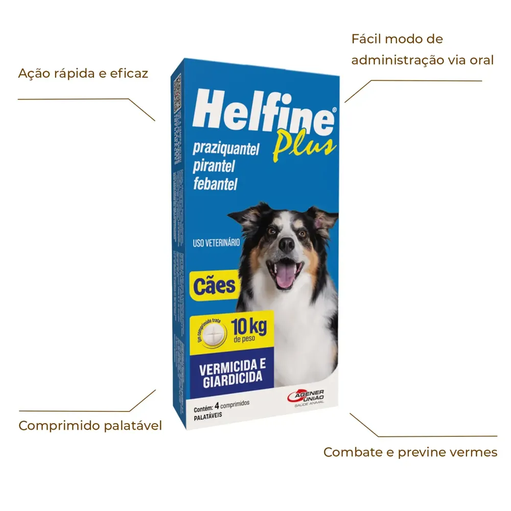 Vermífugo Helfine Plus para Cães — foto 3