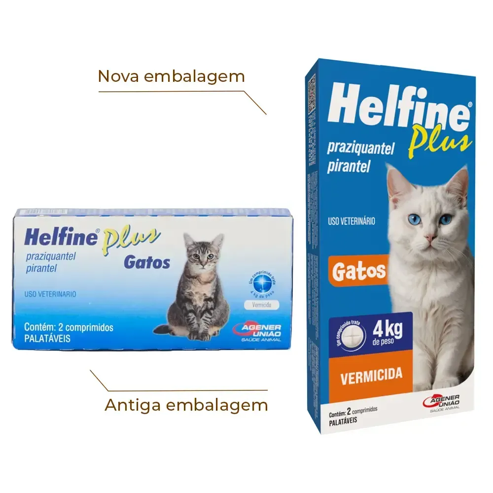 Vermífugo Helfine Plus para Gatos — foto 2