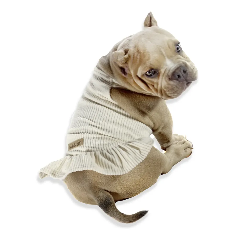 Jardineira para Cães Bichinho Chic Bege — foto 3