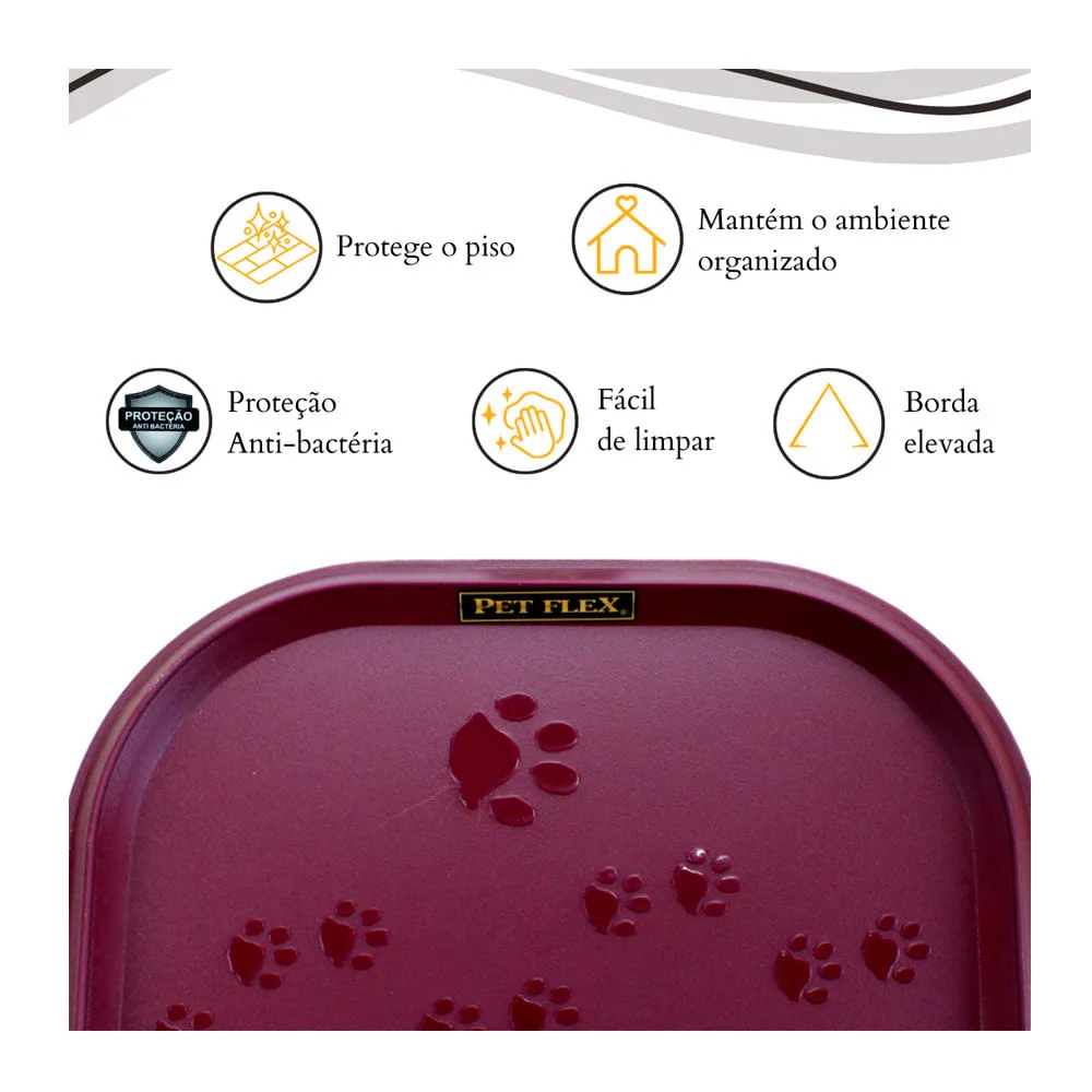 Jogo Americano Dinner Clean Pet Flex Vinho — foto 2