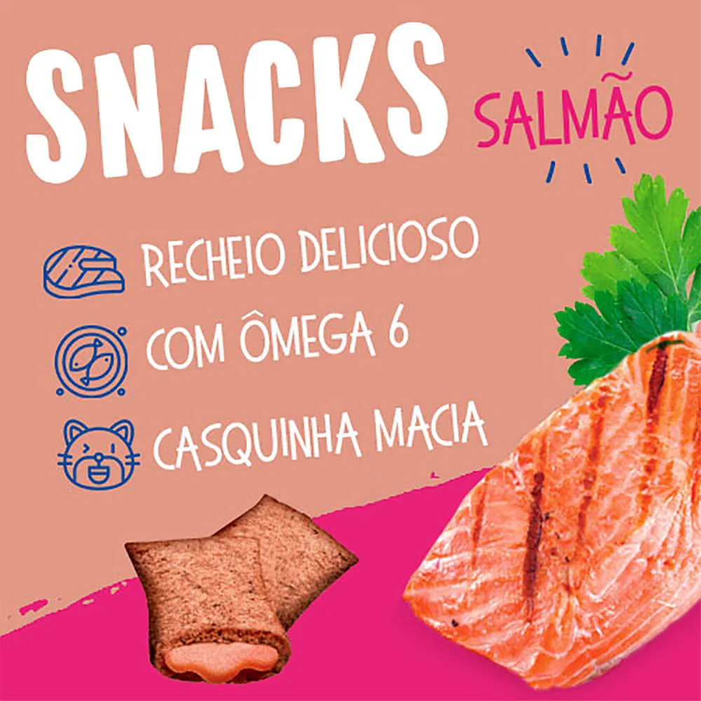 Petisco Gatos Kelcat Snacks Salmão — foto 2