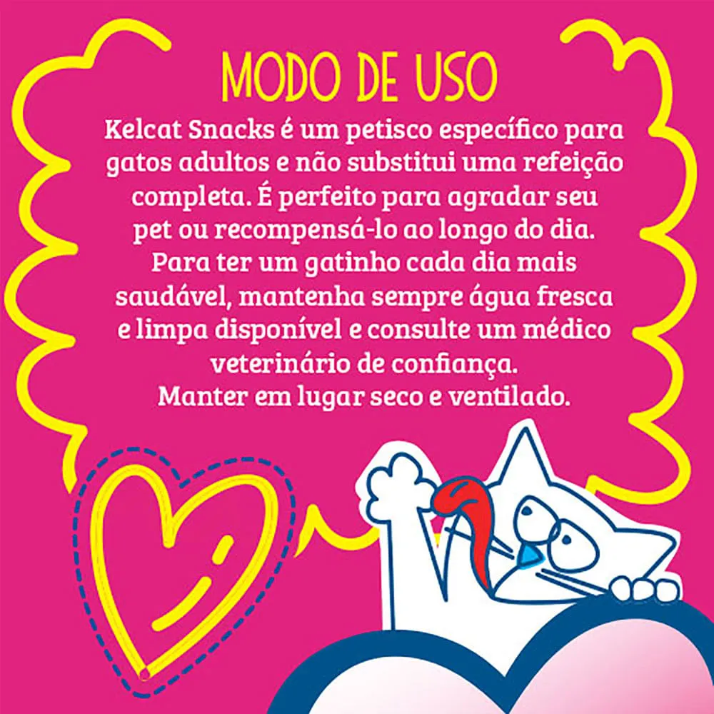 Petisco Gatos Kelcat Snacks Salmão — foto 3
