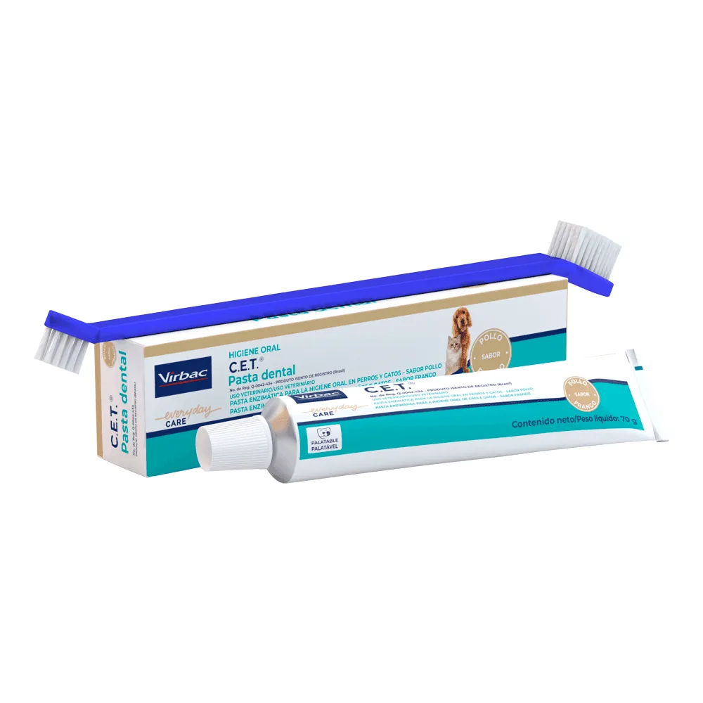 Kit C.E.T. Higiene Oral Pasta Escova + Necessaire Virbac — foto 4