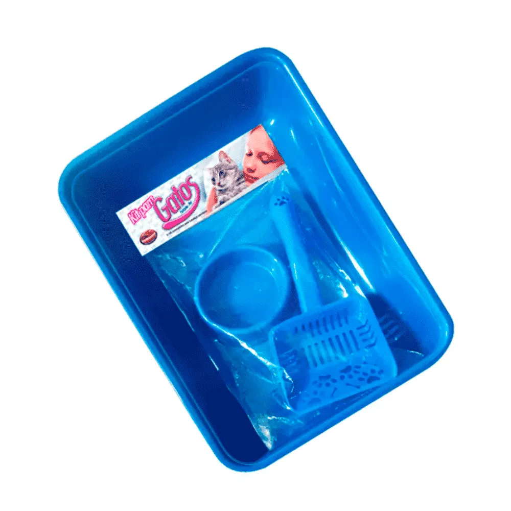 Kit para Gatos Furação Pet Azul
