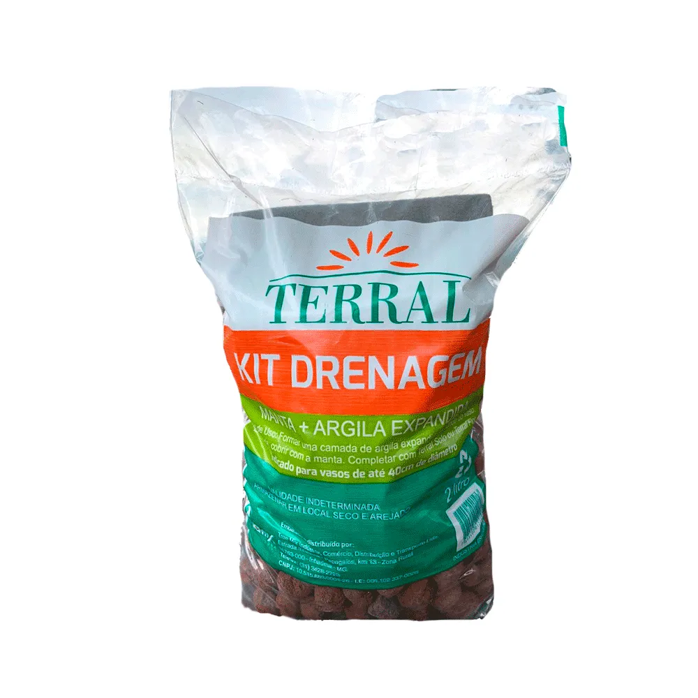 Kit Drenagem para Vasos de Plantas Terral