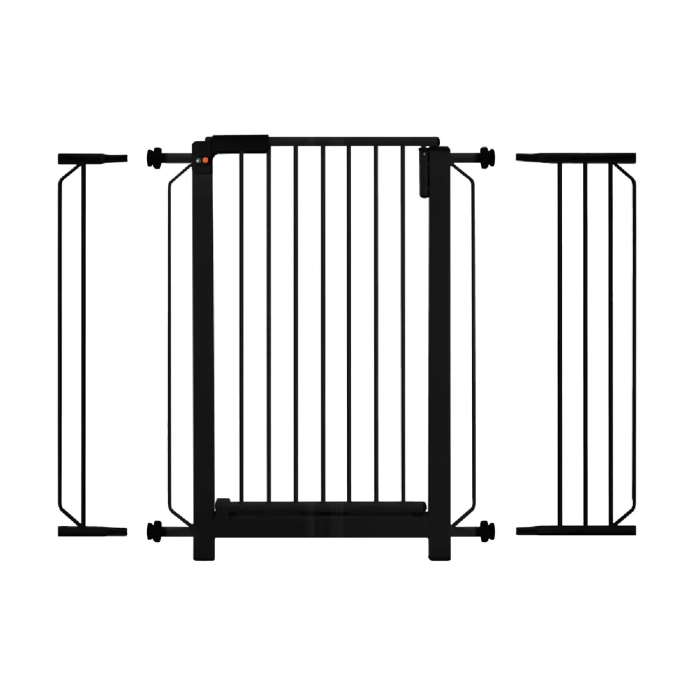 Grade Porta Plus Preta Tubline 70cm com Extensor 10cm e 20cm