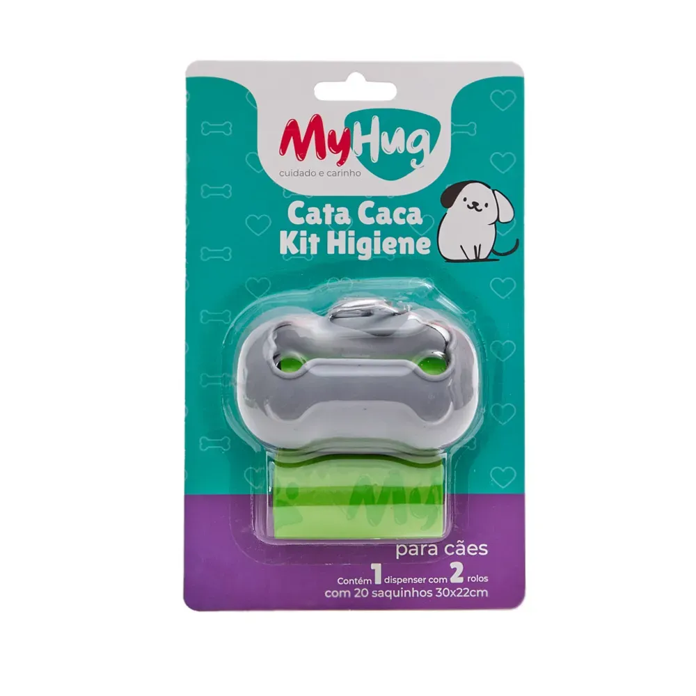 Kit Higiênico Cata Caca Com Refil MyHug Cinza — foto 6