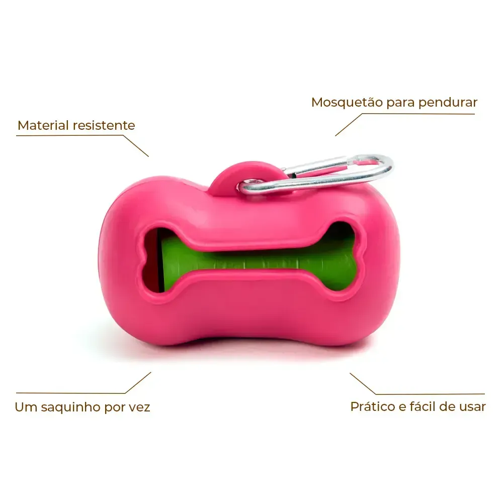 Kit Higiênico Cata Caca com Refil MyHug Rosa — foto 2