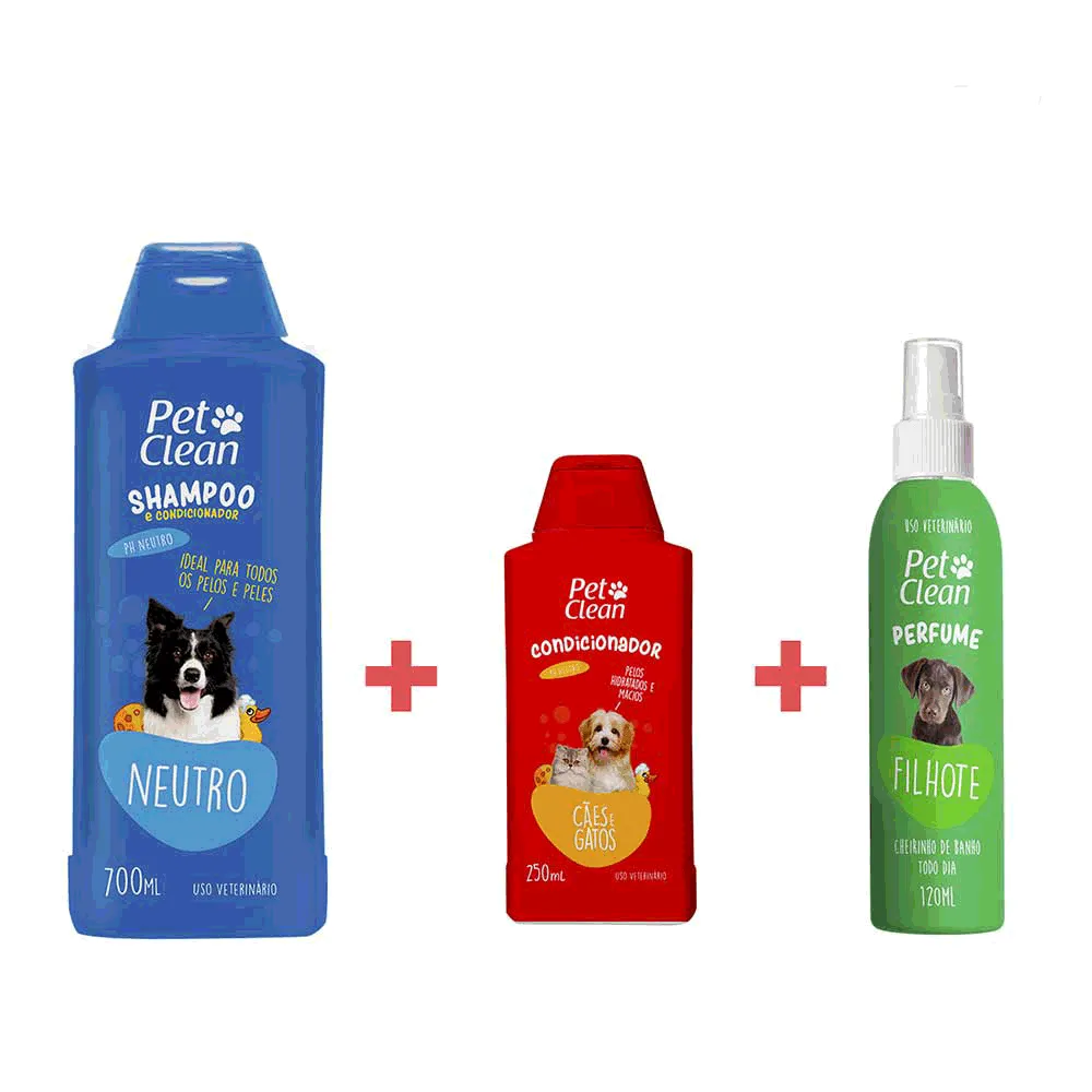Kit Pop Shampoo, Condicionador e Perfume Pet Clean — foto 4