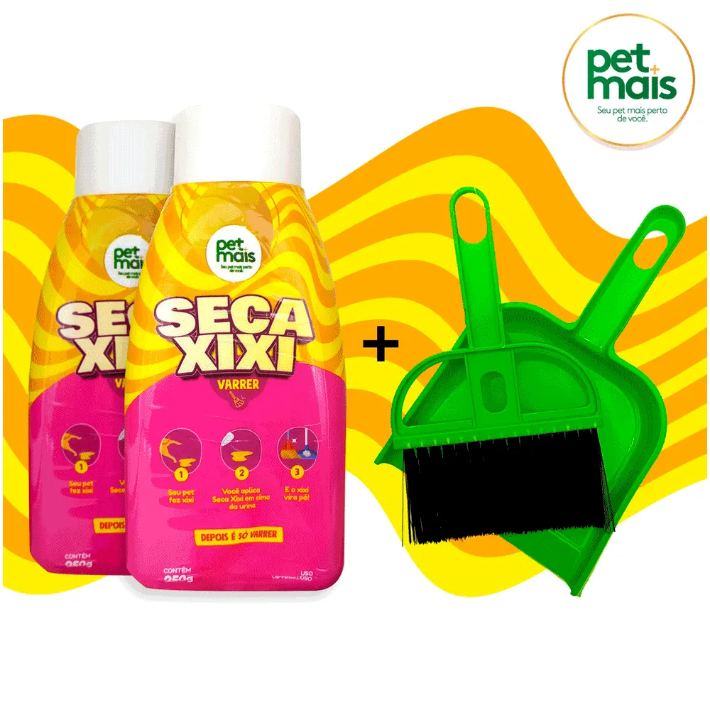 Kit Seca Xixi Varrer com Mini Vassoura e Pá Petmais — foto 4