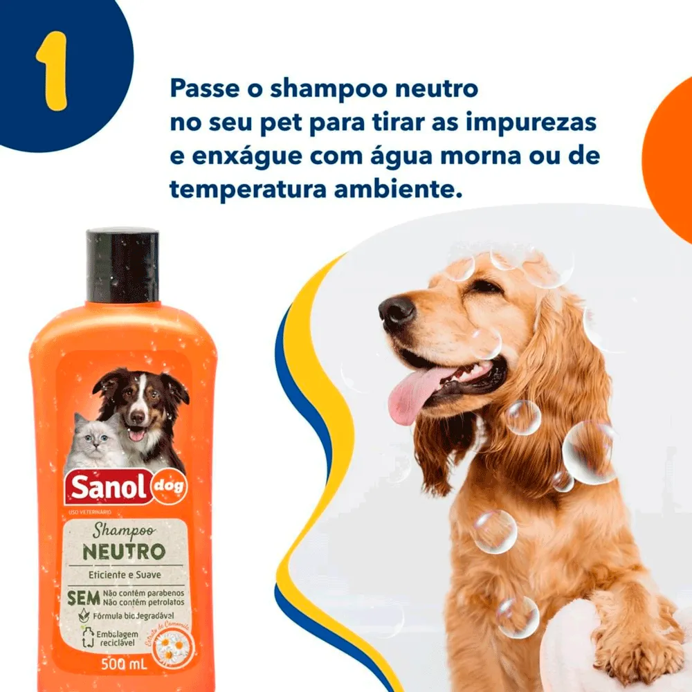 Kit Banho Sanol Dog Shampoo, Condicionador e Colônia — foto 6
