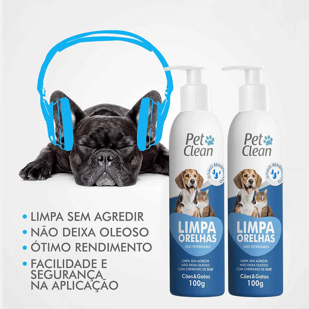 Limpa Orelhas Cães e Gatos Pet Clean — foto 2